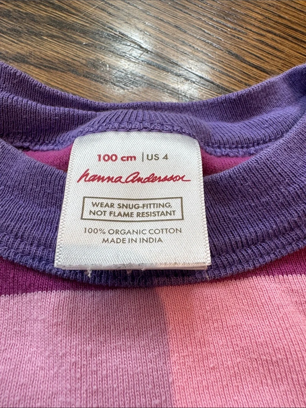 Hanna Andersson Striped Pajama Set in Purple, Pink, Yellow and Orange